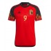 Günstige Belgien Romelu Lukaku #9 Heim Fussballtrikot WM 2022 Kurzarm